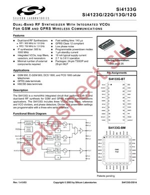 SI4122G-BM datasheet  